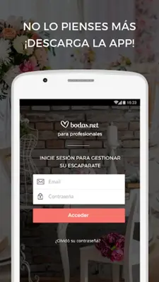 Bodas.net para profesionales android App screenshot 0