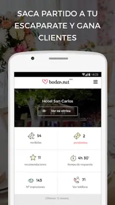 Bodas.net para profesionales android App screenshot 2