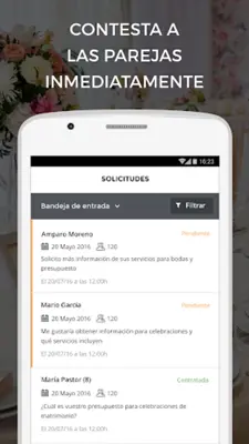 Bodas.net para profesionales android App screenshot 3